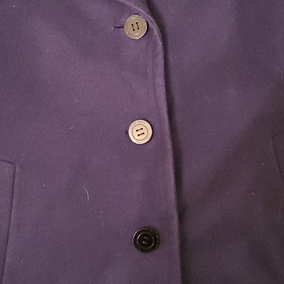 Navy blue Calvin Klein trenchcoat, hidden … - Picture 2 of 7